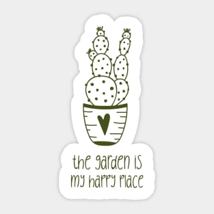 The Garden Is My Happy Place Sticker